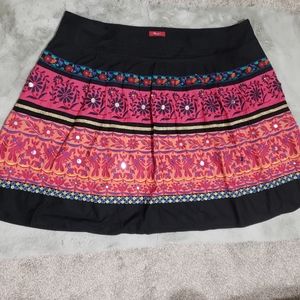 Monsoon Embroidered Cotton Skirt - Sz 22